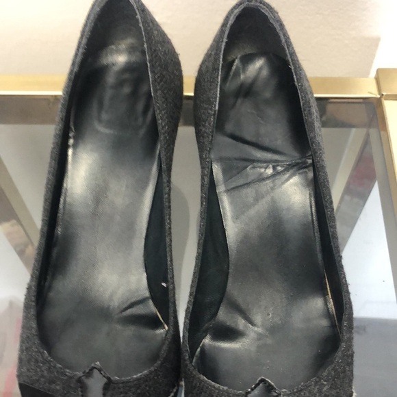 Stuart weitzman point toe wool kitten pumps size 7.5 - Picture 3 of 8